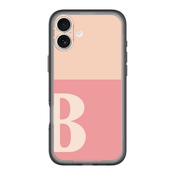 Slim Protection Premium Case［ オリジナル - initial two tone - B pink ］
