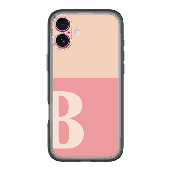 Slim Protection Premium Case［ オリジナル - initial two tone - B pink ］