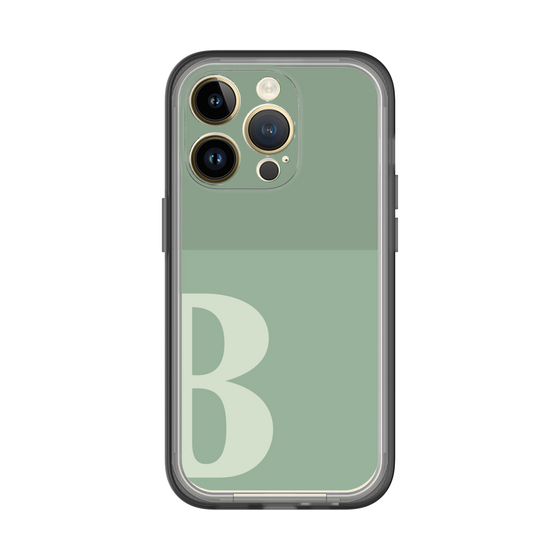 Slim Protection Premium Case［ オリジナル - initial two tone - B green ］