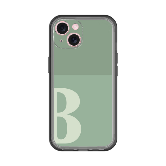 Slim Protection Premium Case［ オリジナル - initial two tone - B green ］