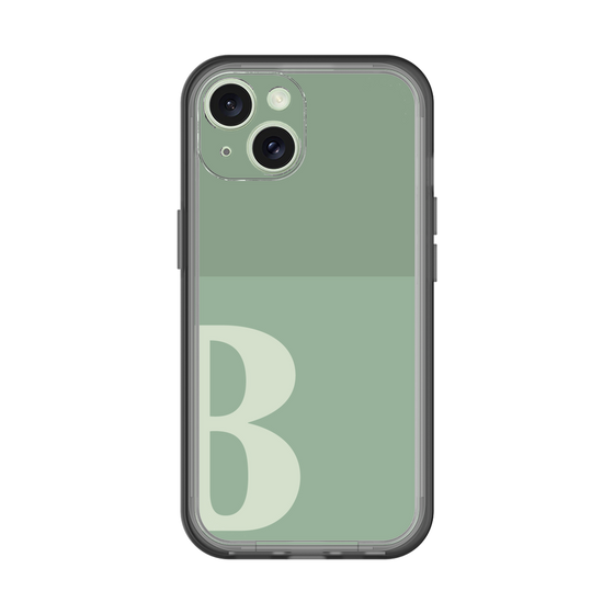 Slim Protection Premium Case［ オリジナル - initial two tone - B green ］