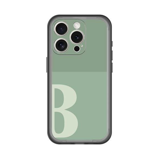 Slim Protection Premium Case［ オリジナル - initial two tone - B green ］
