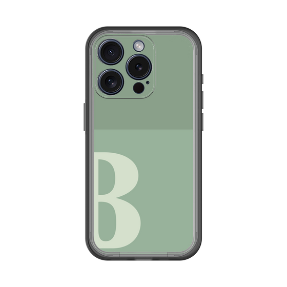 Slim Protection Premium Case［ オリジナル - initial two tone - B green ］
