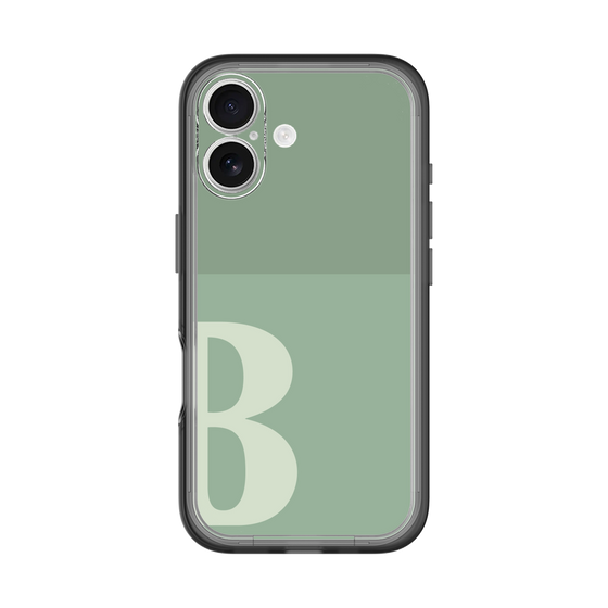 Slim Protection Premium Case［ オリジナル - initial two tone - B green ］
