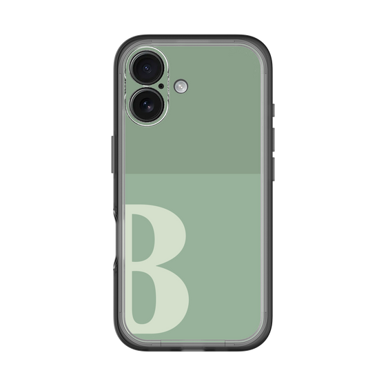 Slim Protection Premium Case［ オリジナル - initial two tone - B green ］