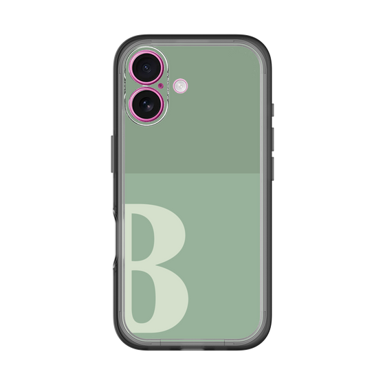 Slim Protection Premium Case［ オリジナル - initial two tone - B green ］