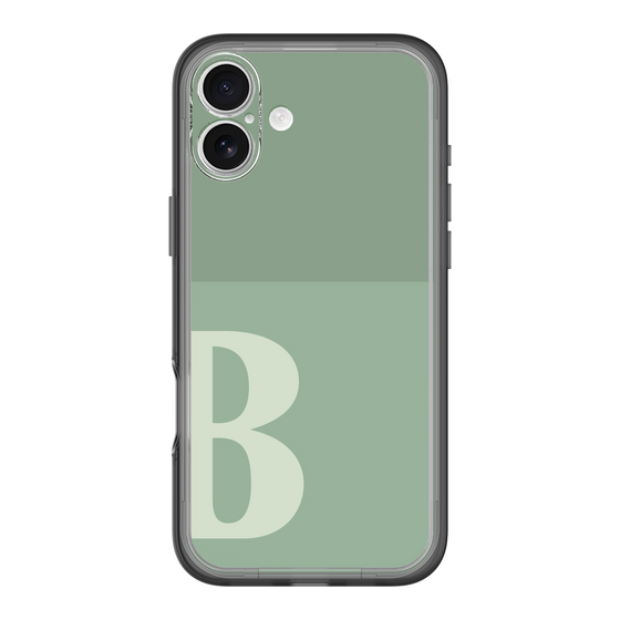 Slim Protection Premium Case［ オリジナル - initial two tone - B green ］