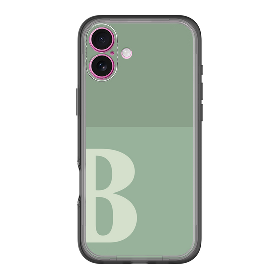 Slim Protection Premium Case［ オリジナル - initial two tone - B green ］