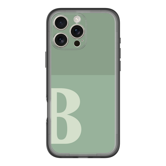 Slim Protection Premium Case［ オリジナル - initial two tone - B green ］