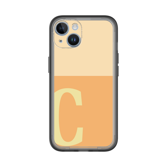 Slim Protection Premium Case［ オリジナル - initial two tone - C orange ］