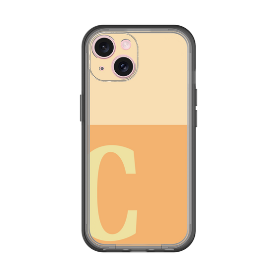 Slim Protection Premium Case［ オリジナル - initial two tone - C orange ］