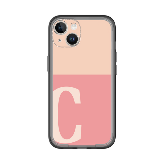Slim Protection Premium Case［ オリジナル - initial two tone - C pink ］