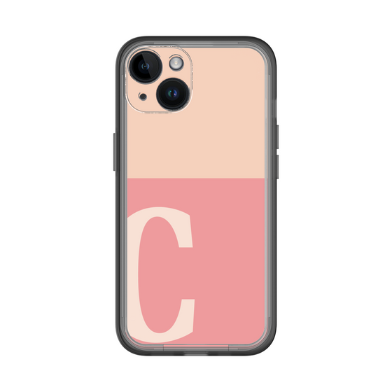 Slim Protection Premium Case［ オリジナル - initial two tone - C pink ］
