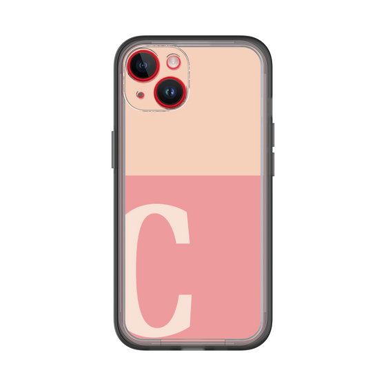 Slim Protection Premium Case［ オリジナル - initial two tone - C pink ］
