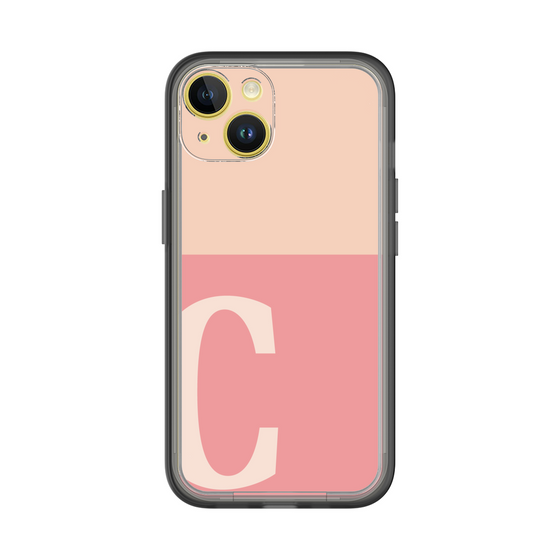 Slim Protection Premium Case［ オリジナル - initial two tone - C pink ］