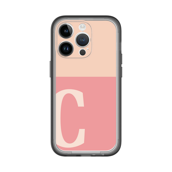 Slim Protection Premium Case［ オリジナル - initial two tone - C pink ］
