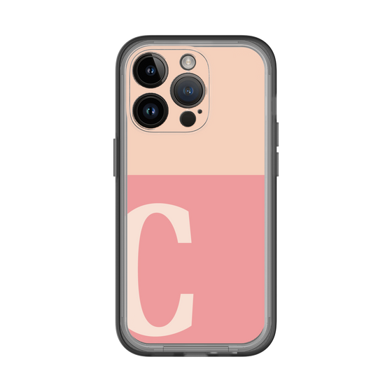 Slim Protection Premium Case［ オリジナル - initial two tone - C pink ］