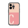 Slim Protection Premium Case［ オリジナル - initial two tone - C pink ］