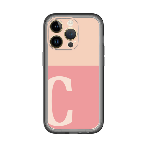 Slim Protection Premium Case［ オリジナル - initial two tone - C pink ］