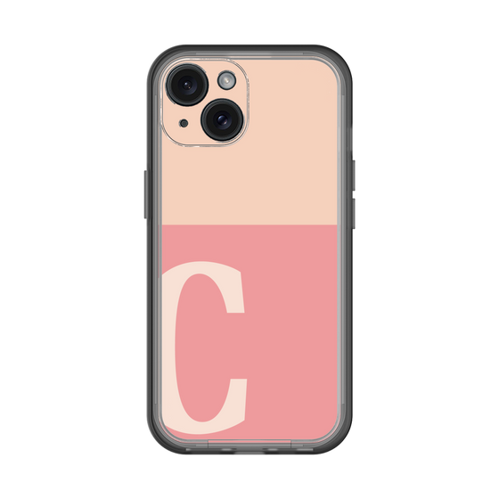 Slim Protection Premium Case［ オリジナル - initial two tone - C pink ］