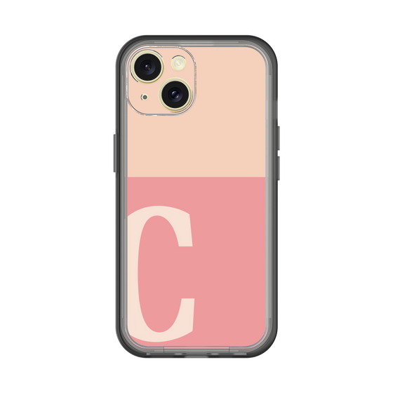 Slim Protection Premium Case［ オリジナル - initial two tone - C pink ］