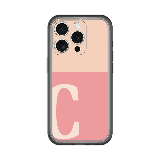 Slim Protection Premium Case［ オリジナル - initial two tone - C pink ］