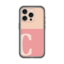 Slim Protection Premium Case［ オリジナル - initial two tone - C pink ］