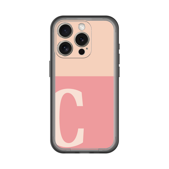 Slim Protection Premium Case［ オリジナル - initial two tone - C pink ］