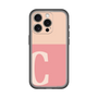 Slim Protection Premium Case［ オリジナル - initial two tone - C pink ］