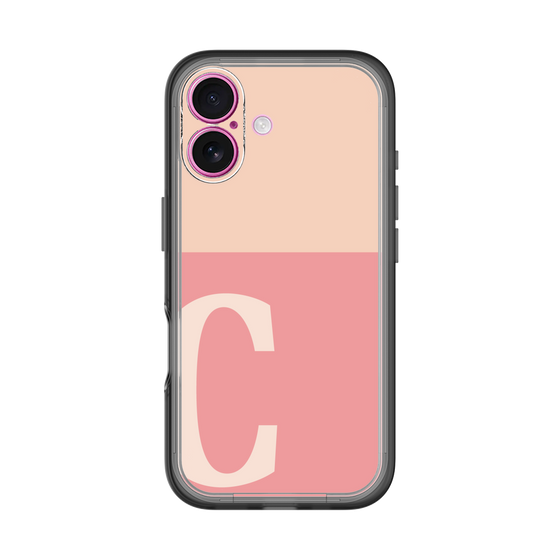 Slim Protection Premium Case［ オリジナル - initial two tone - C pink ］