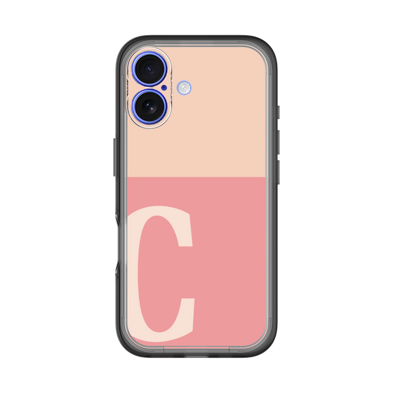 Slim Protection Premium Case［ オリジナル - initial two tone - C pink ］