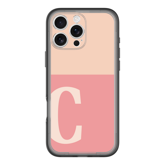Slim Protection Premium Case［ オリジナル - initial two tone - C pink ］