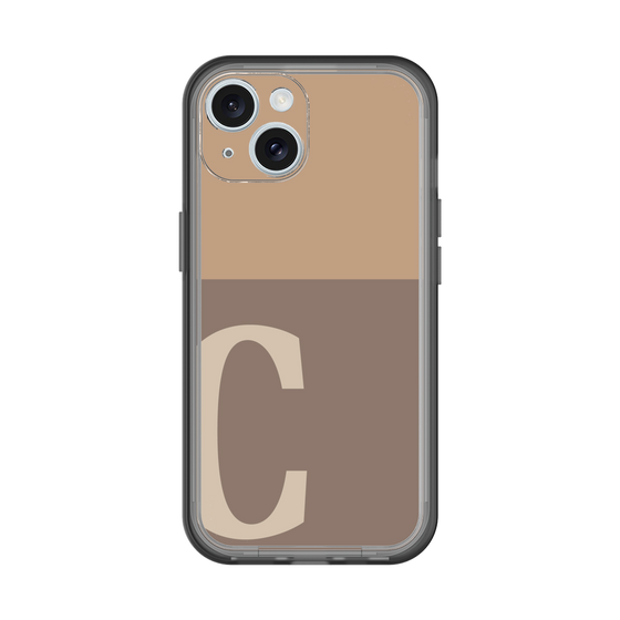 Slim Protection Premium Case［ オリジナル - initial two tone - C brown ］