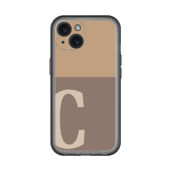 Slim Protection Premium Case［ オリジナル - initial two tone - C brown ］