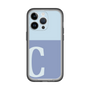 Slim Protection Premium Case［ オリジナル - initial two tone - C blue ］