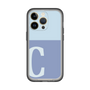 Slim Protection Premium Case［ オリジナル - initial two tone - C blue ］
