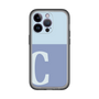 Slim Protection Premium Case［ オリジナル - initial two tone - C blue ］