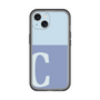 Slim Protection Premium Case［ オリジナル - initial two tone - C blue ］