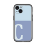 Slim Protection Premium Case［ オリジナル - initial two tone - C blue ］
