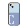 Slim Protection Premium Case［ オリジナル - initial two tone - C blue ］