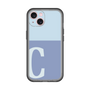 Slim Protection Premium Case［ オリジナル - initial two tone - C blue ］