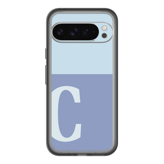 Slim Protection Premium Case［ オリジナル - initial two tone - C blue ］