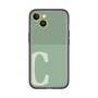 Slim Protection Premium Case［ オリジナル - initial two tone - C green ］