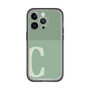 Slim Protection Premium Case［ オリジナル - initial two tone - C green ］