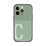 Slim Protection Premium Case［ オリジナル - initial two tone - C green ］