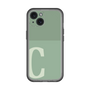 Slim Protection Premium Case［ オリジナル - initial two tone - C green ］