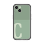 Slim Protection Premium Case［ オリジナル - initial two tone - C green ］