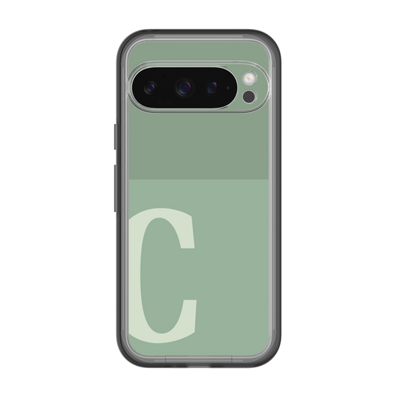Slim Protection Premium Case［ オリジナル - initial two tone - C green ］
