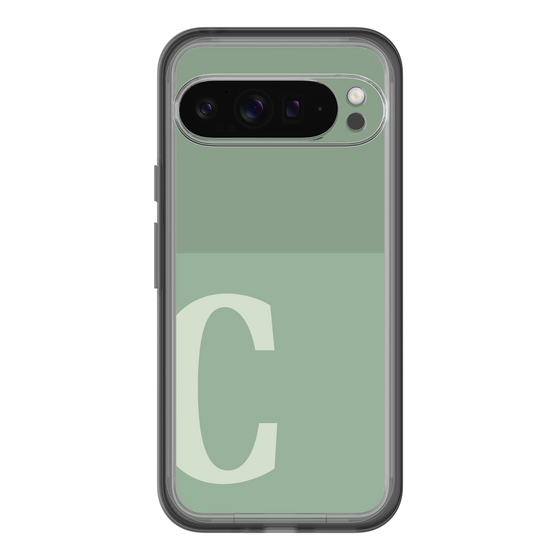 Slim Protection Premium Case［ オリジナル - initial two tone - C green ］