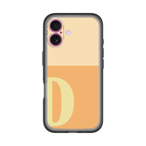 Slim Protection Premium Case［ オリジナル - initial two tone - D orange ］